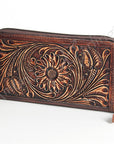 American Darling Wallet Hand Tooled Genuine Leather Women Bag Western Handbag Purse