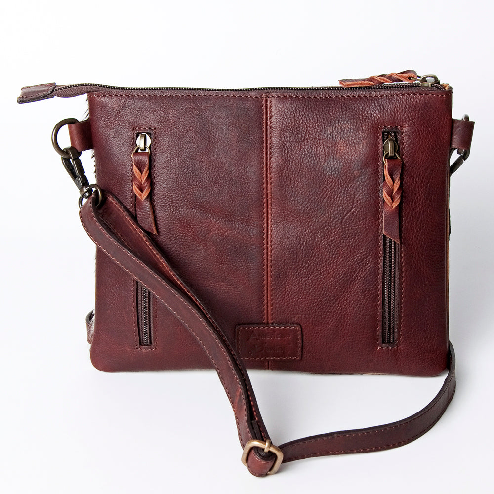 ADBGZ452 American Darling Hand Tooled Hair On Genuine Leather Women Bag Western Handbag Purse