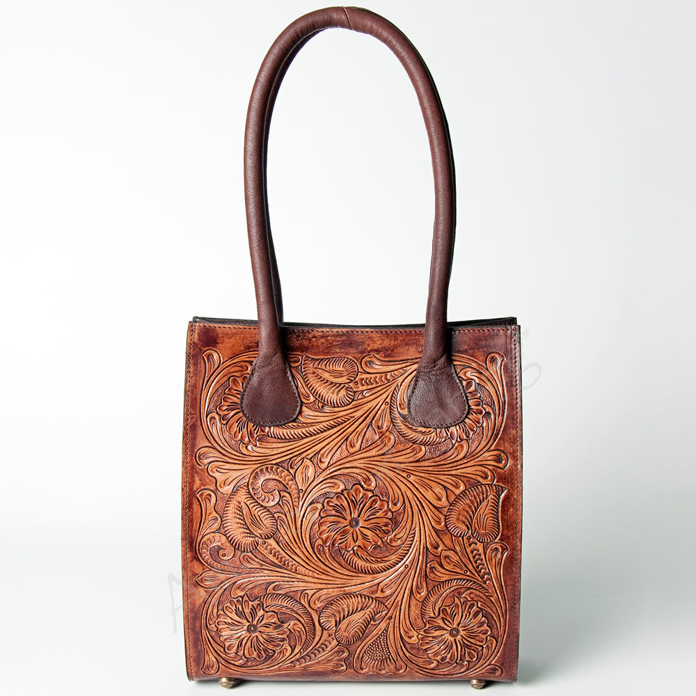American Darling ADBGZ456 Tote Hand Tooled Genuine Leather Women Bag Western Handbag Purse