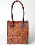 American Darling ADBGZ456 Tote Hand Tooled Genuine Leather Women Bag Western Handbag Purse