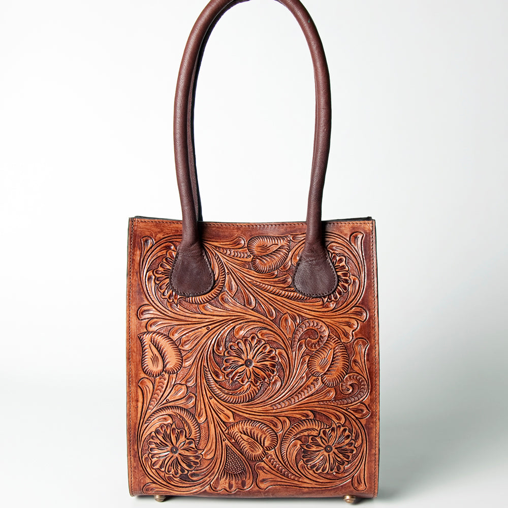 American Darling ADBGZ456 Tote Hand Tooled Genuine Leather Women Bag Western Handbag Purse