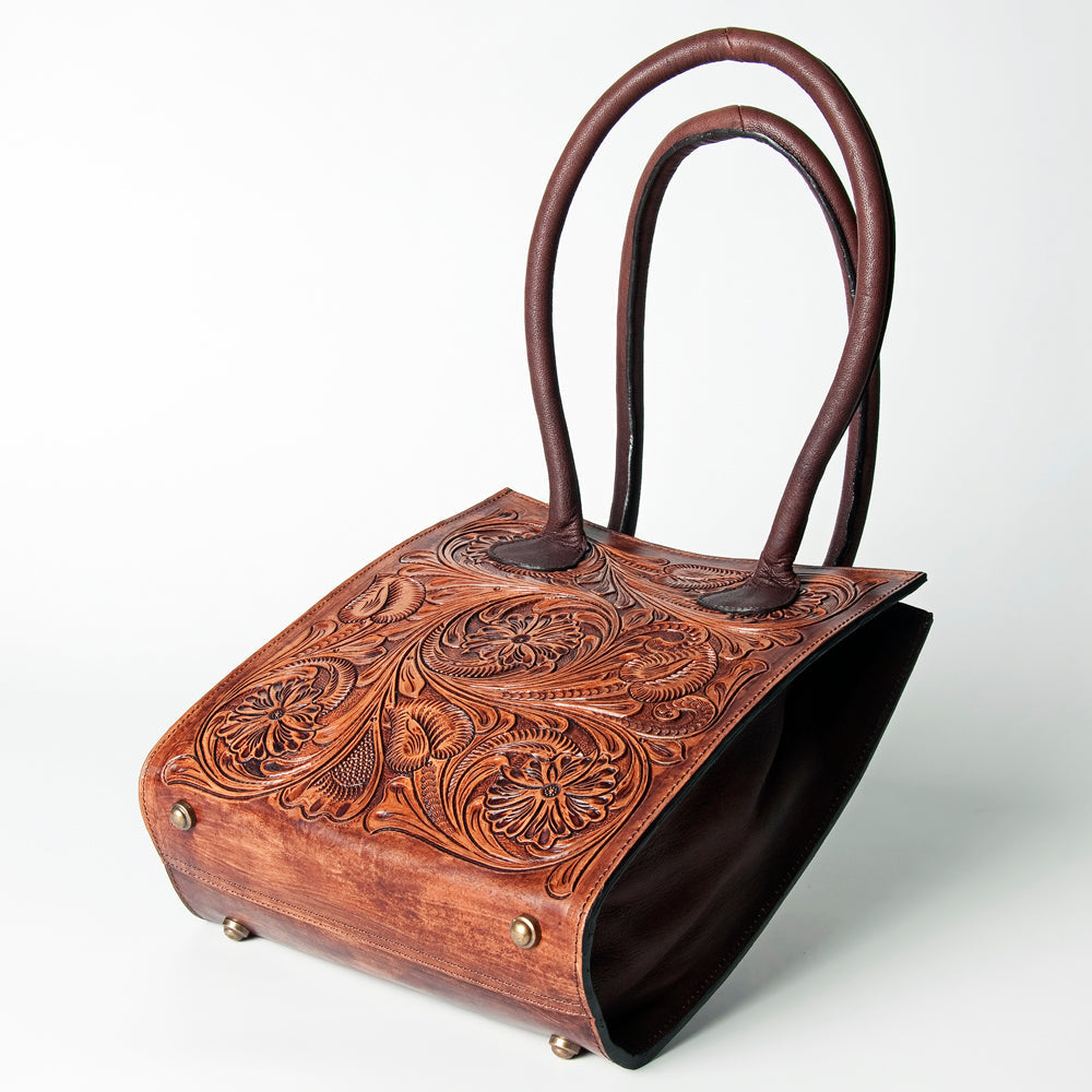 American Darling ADBGZ456 Tote Hand Tooled Genuine Leather Women Bag Western Handbag Purse