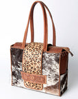 American Darling ADBGZ463 Tote Hand Tooled Hair-On Genuine Leather Women Bag Western Handbag Purse
