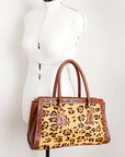 American Darling ADBGI174A Tote Hand Tooled Hair On Genuine Leather women bag western handbag purse