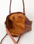 American Darling Tote Hand Tooled Hair On Genuine Leather Women Bag Western Handbag Purse