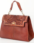 American Darling ADBGI176A Briefcase Hand Tooled Genuine Leather women bag western handbag purse