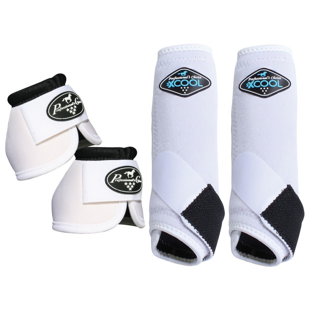 Sml Professionals Choice 2XCOOL Ballistic Horse Front Bell Boots 4 Pack