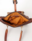 American Darling ADBGI195 Tote Hand Tooled Genuine Leather Women Bag Western Handbag Purse