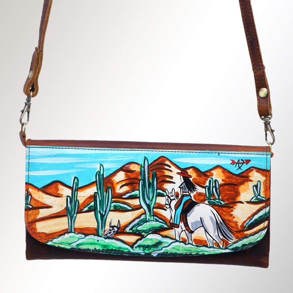 American Darling Wallet Genuine Leather Women Bag Western Handbag Purse