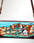 American Darling Wallet Hair on Full Grain Genuine Leather Western Women Bag | Handbag Purse Travel Clutch