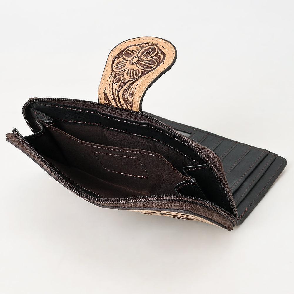 American Darling ADBGZ468 Wallet Hand Tooled Genuine Leather Women Bag Western Handbag Purse