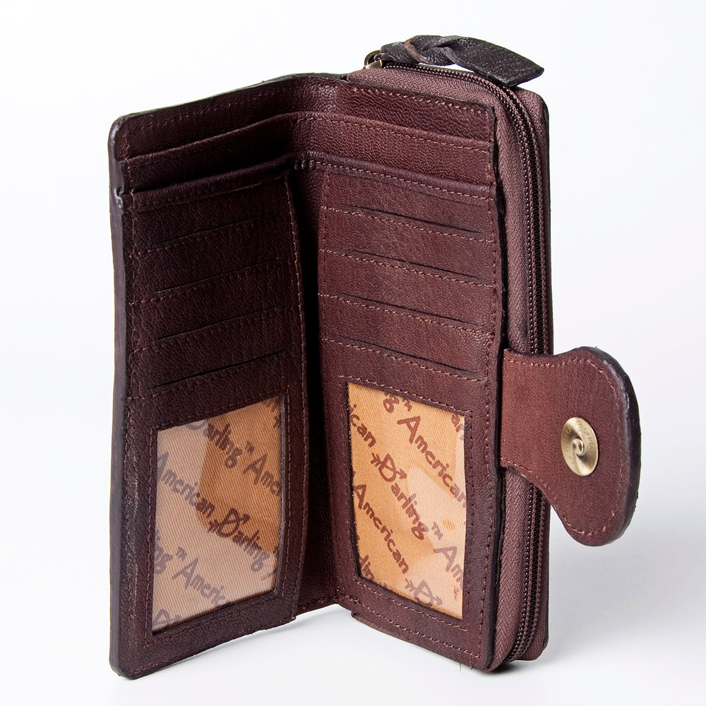 American Darling ADBGZ471 Wallet Hand Tooled Genuine Leather Women Bag Western Handbag Purse