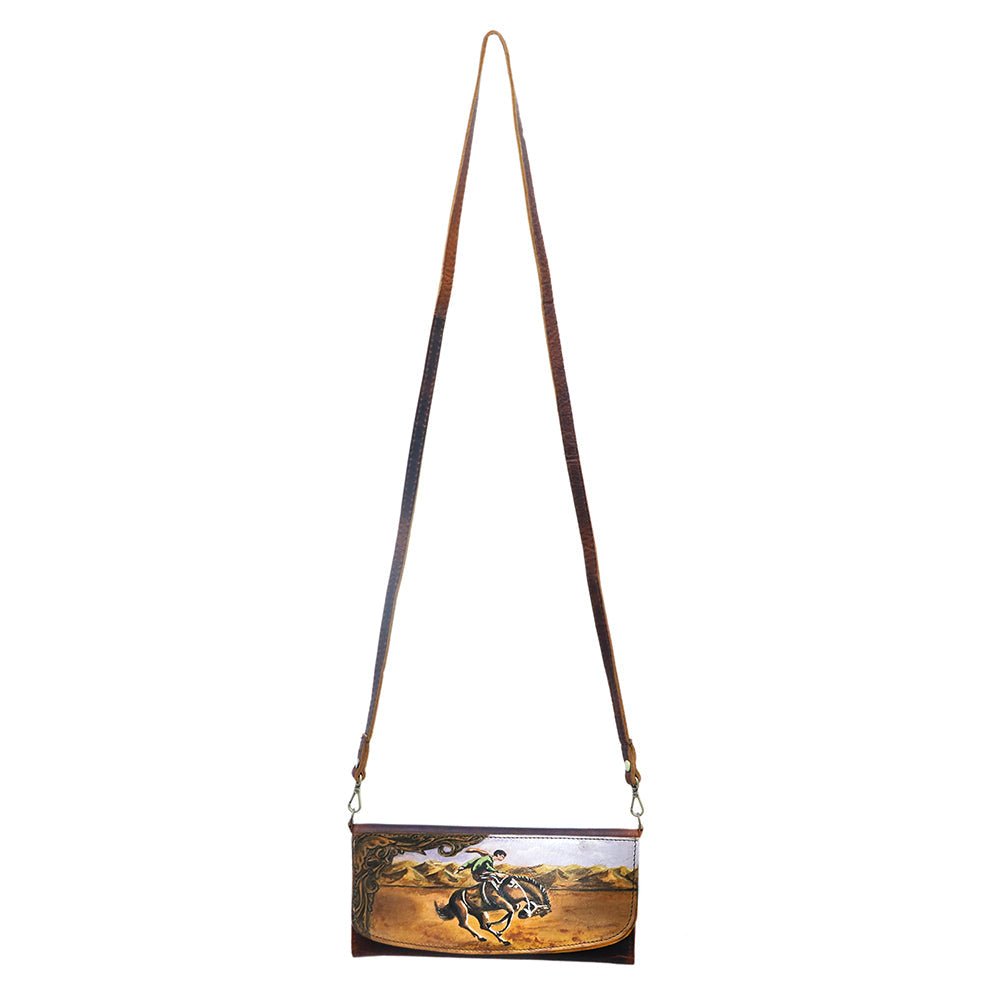 American Darling Wallet Genuine Leather Women Bag Western Handbag Purse
