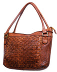 Never Mind Nmbgm117A Tote Vintage Handmade Genuine Cowhide Leather Women Bag Western Handbag Purse