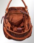 Never Mind Nmbgm124A Tote Vintage Handmade Genuine Cowhide Leather Women Bag Western Handbag Purse