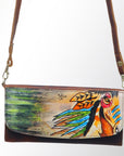 American Darling Wallet Hair on Full Grain Genuine Leather Western Women Bag | Handbag Purse Travel Clutch