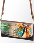 American Darling Wallet Hair on Full Grain Genuine Leather Western Women Bag | Handbag Purse Travel Clutch