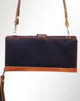 American Darling Wristlet Bag, Hand-Painted Genuine Leather, Western Vegetable Tanned Full Grain Leather Wallet Bag