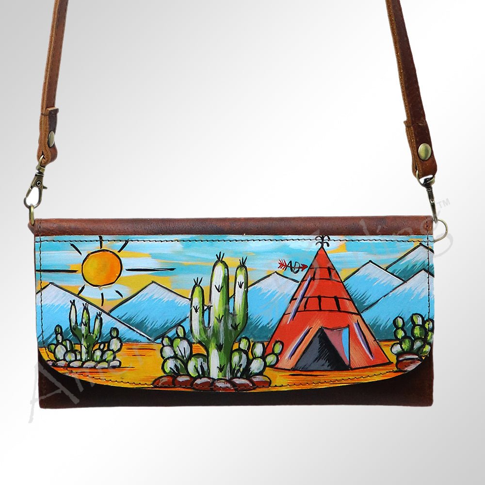 American Darling Wallet Genuine Leather Women Bag Western Handbag Purse