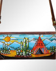 American Darling Wallet Hair on Full Grain Genuine Leather Western Women Bag | Handbag Purse Travel Clutch