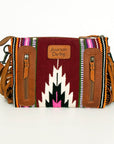 American Darling Cross Body Hand Tooled Saddle Blanket Genuine Leather Women Bag Western Handbag Purse