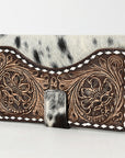 American Darling ADBGZ397A Wallet Hand Tooled Hair On Genuine Leather women bag western handbag purse
