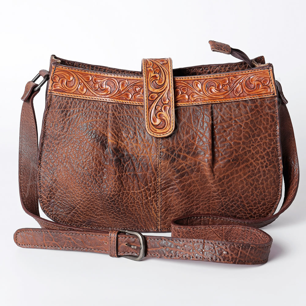 American Darling ADBGZ426C Cross Body Hand Tooled Genuine Leather women bag western handbag purse