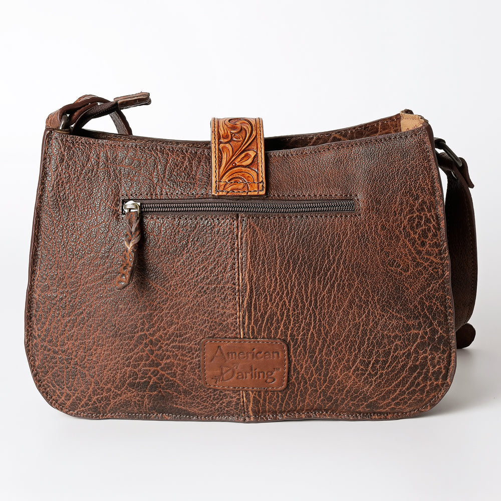 American Darling ADBGZ426C Cross Body Hand Tooled Genuine Leather women bag western handbag purse