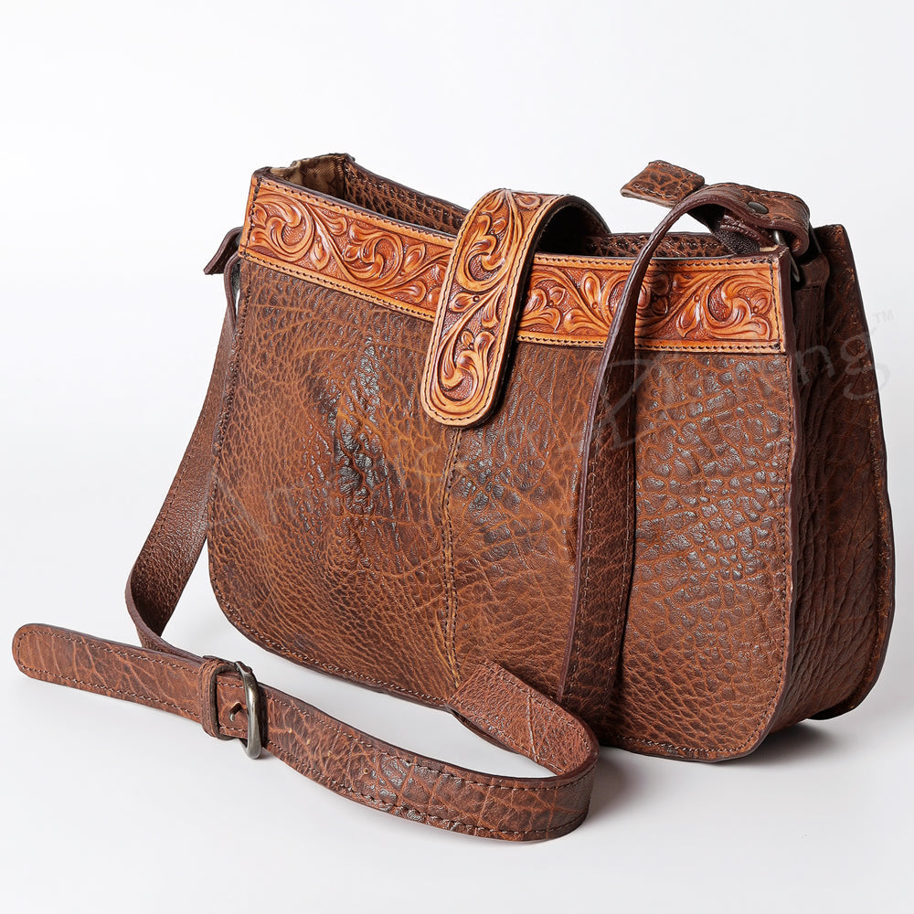 American Darling ADBGZ426C Cross Body Hand Tooled Genuine Leather women bag western handbag purse