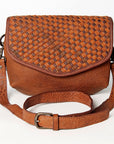 Women's Genuine Leather Crossbody Western Handbag
