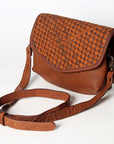 Women's Genuine Leather Crossbody Western Handbag