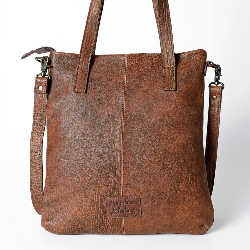 American Darling ADBGZ434A Tote Hand Tooled Genuine Leather women bag western handbag purse