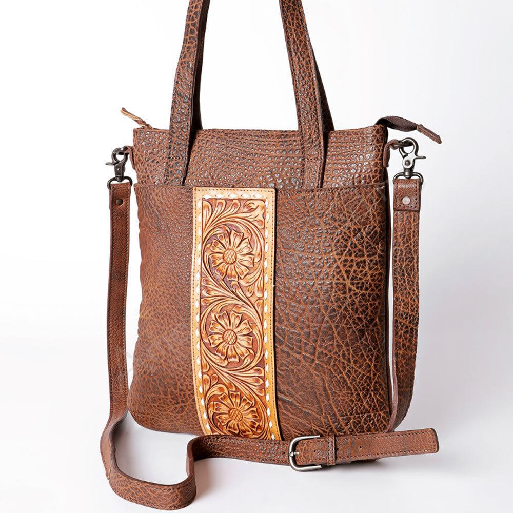 American Darling ADBGZ434A Tote Hand Tooled Genuine Leather women bag western handbag purse