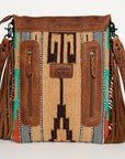 American Darling Large Crossbody Saddle Blanket Genuine Leather Women Bag Western Handbag Purse