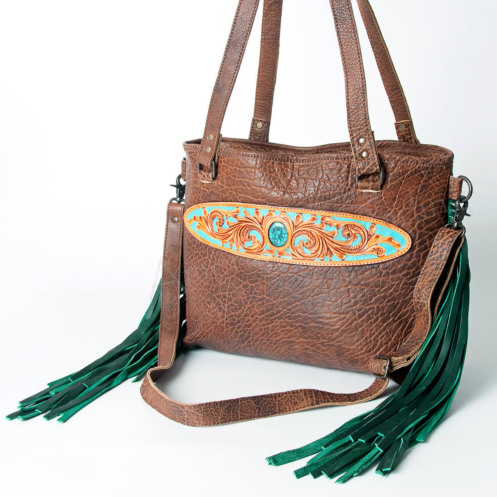 American Darling ADBGZ195A Tote Hand Tooled Genuine Leather women bag western handbag purse