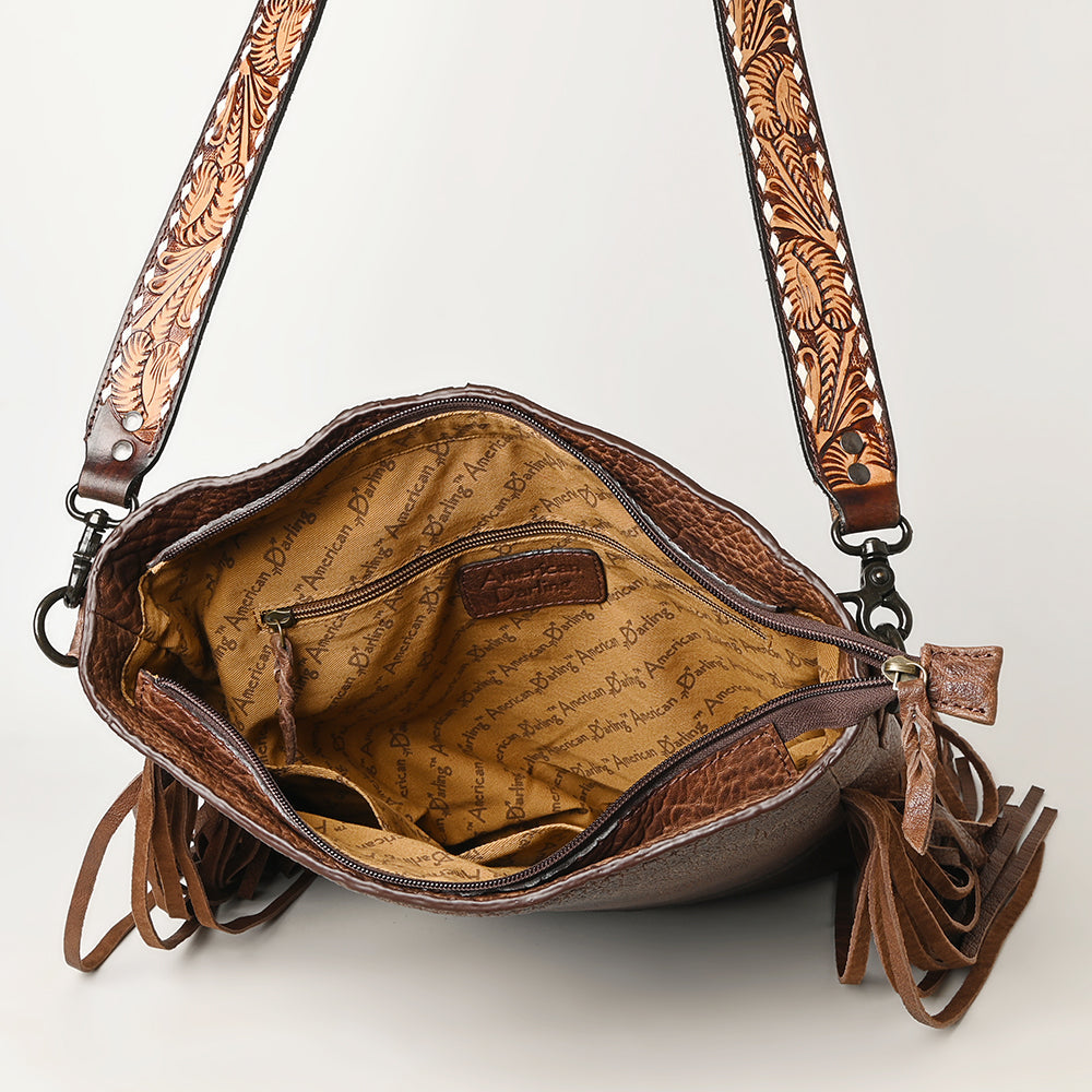 American Darling ADBGZ256B Crossbody Genuine Leather Women Bag Western Handbag Purse