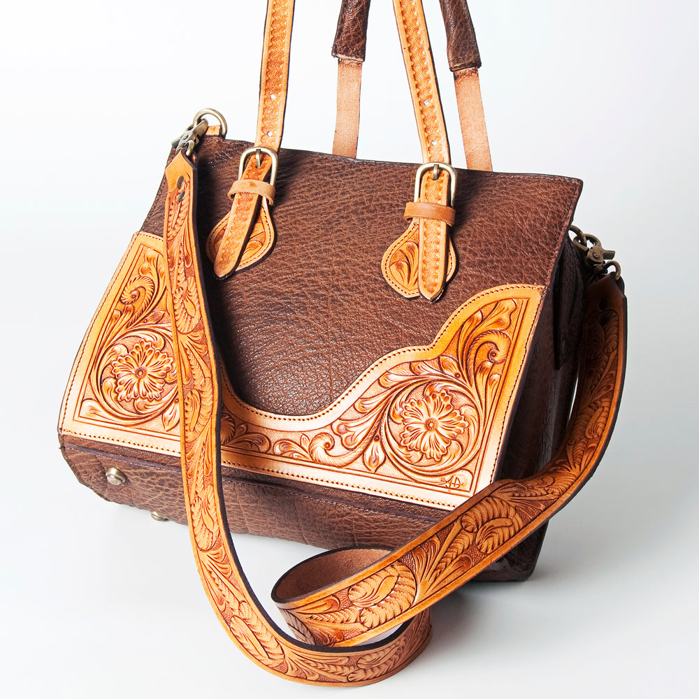 American Darling ADBGZ461A Tote Hand Tooled Genuine Leather women bag western handbag purse