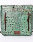 American Darling ADBG764 Crossbody Crocodile Embossed Genuine Leather Women Bag Western Handbag Purse