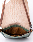 American Darling ADBG764 Crossbody Crocodile Embossed Genuine Leather Women Bag Western Handbag Purse