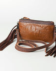 American Darling Coin Purse Hand Tooled Genuine Leather women bag western handbag purse