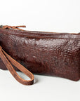 American Darling ADBG768 Wristlet Hand Tooled Genuine Leather women bag western handbag purse