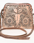 American Darling Hand Tooled Genuine Leather Women Bag Western Handbag Purse