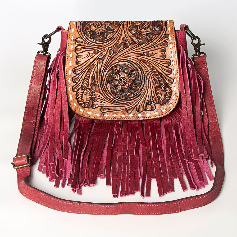 American Darling ADBGZ482 Crossbody Hand Tooled Genuine Leather Women Bag Western Handbag Purse