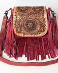 American Darling ADBGZ482 Crossbody Hand Tooled Genuine Leather Women Bag Western Handbag Purse