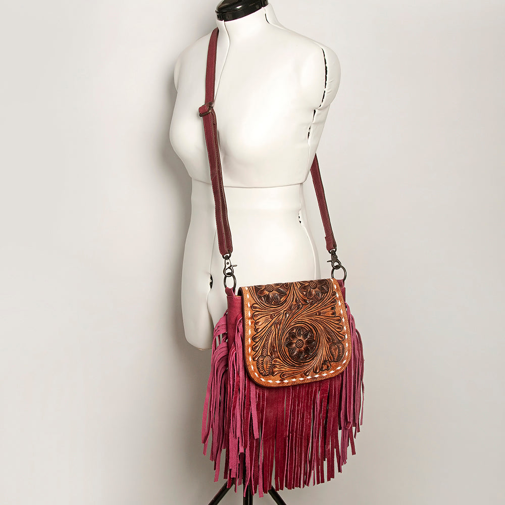 American Darling ADBGZ482 Crossbody Hand Tooled Genuine Leather Women Bag Western Handbag Purse