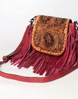 American Darling ADBGZ482 Crossbody Hand Tooled Genuine Leather Women Bag Western Handbag Purse