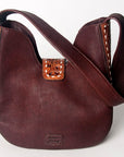 American Darling ADBGZ486 Hobo Hand Tooled Hair-On Genuine Leather Women Bag Western Handbag Purse