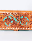 American Darling Wallet Hand Tooled Genuine Leather Women Bag Western Handbag Purse