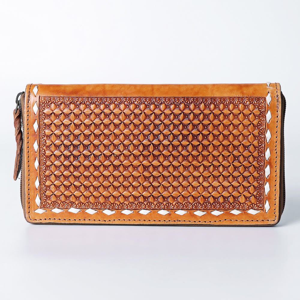 American Darling Wallet Hand Tooled Genuine Leather Women Bag Western Handbag Purse