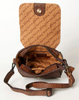 American Darling ADBGZ449A Crossbody Hand Tooled Genuine Leather Women Bag Western Handbag Purse
